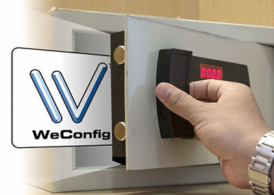 WeConfig can secure the project file using a password