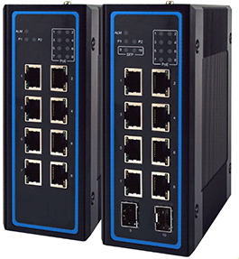 Industrial PoE DIN Swithces managed and unmanaged