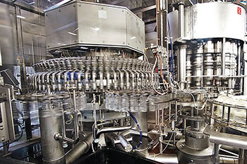 Industrial data communications for bottling plant equipment