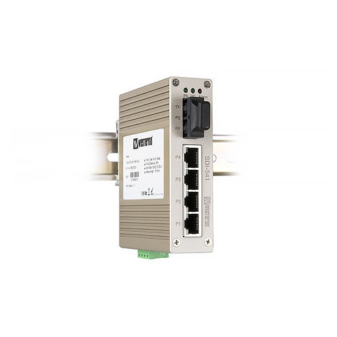 SDI-541-MM-SC2 Compact 4-port Ethernet Fibre Switch