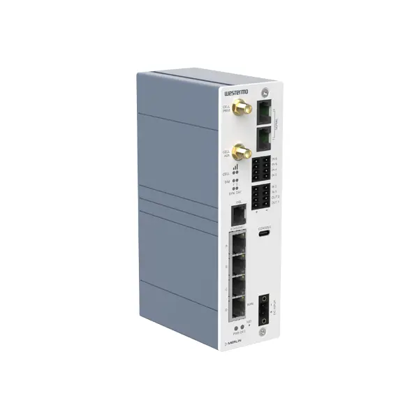 Industrial VDSL LTE Cellular Router Merlin-4708-V-T4G-S2-DI6-DO2-LV-QFR ...