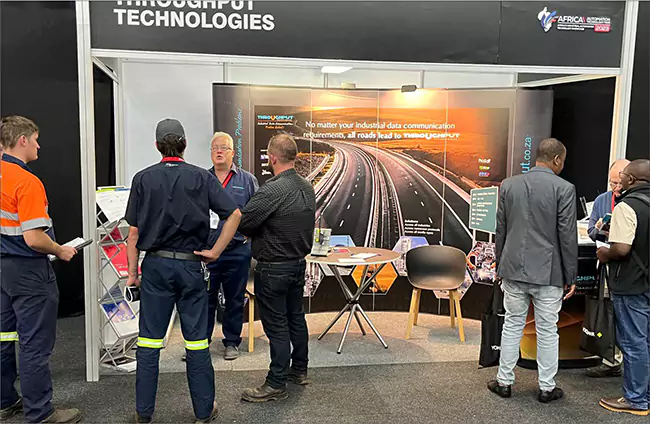 Throughput exhibits at Africa Automation Technology Fair Throughput exhibits at Africa Automation Technology Fair
