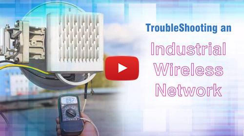 Troublshooting an industrial wireless network