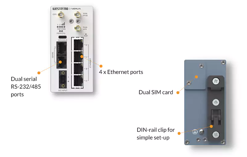 Westermo Merlin 4400 Series - Industrial Cellular Routers Westermo Merlin 4400 Series - Industrial Cellular Routers